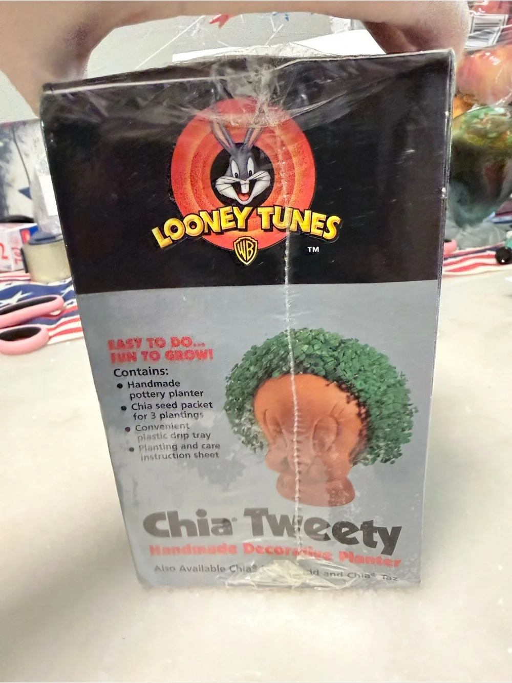 Warner Bros. Chia Tweety Decorative Planter - Yellow & Orange Accents